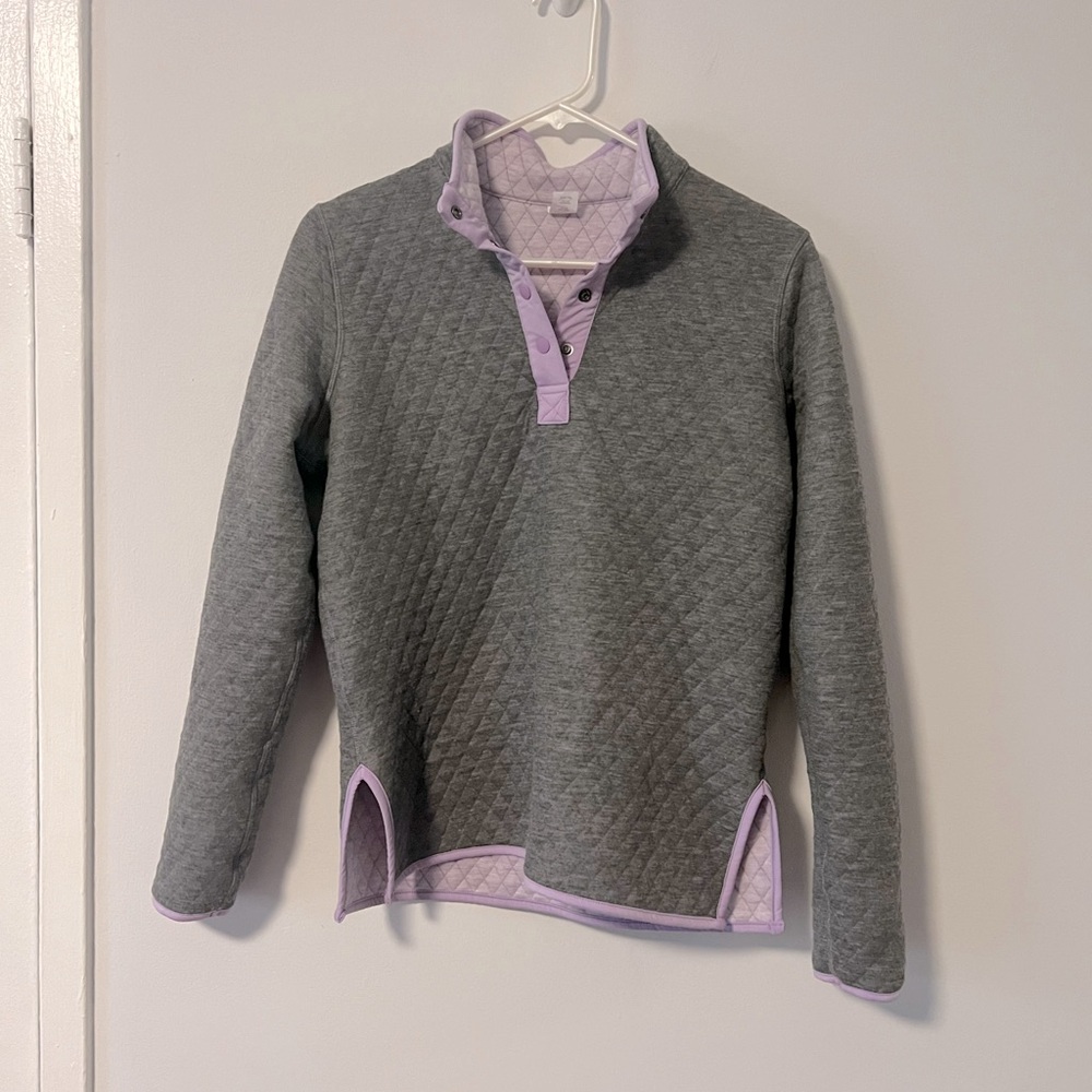 MARINE LAYER Reversible Corbet Pullover Quilted Sweater